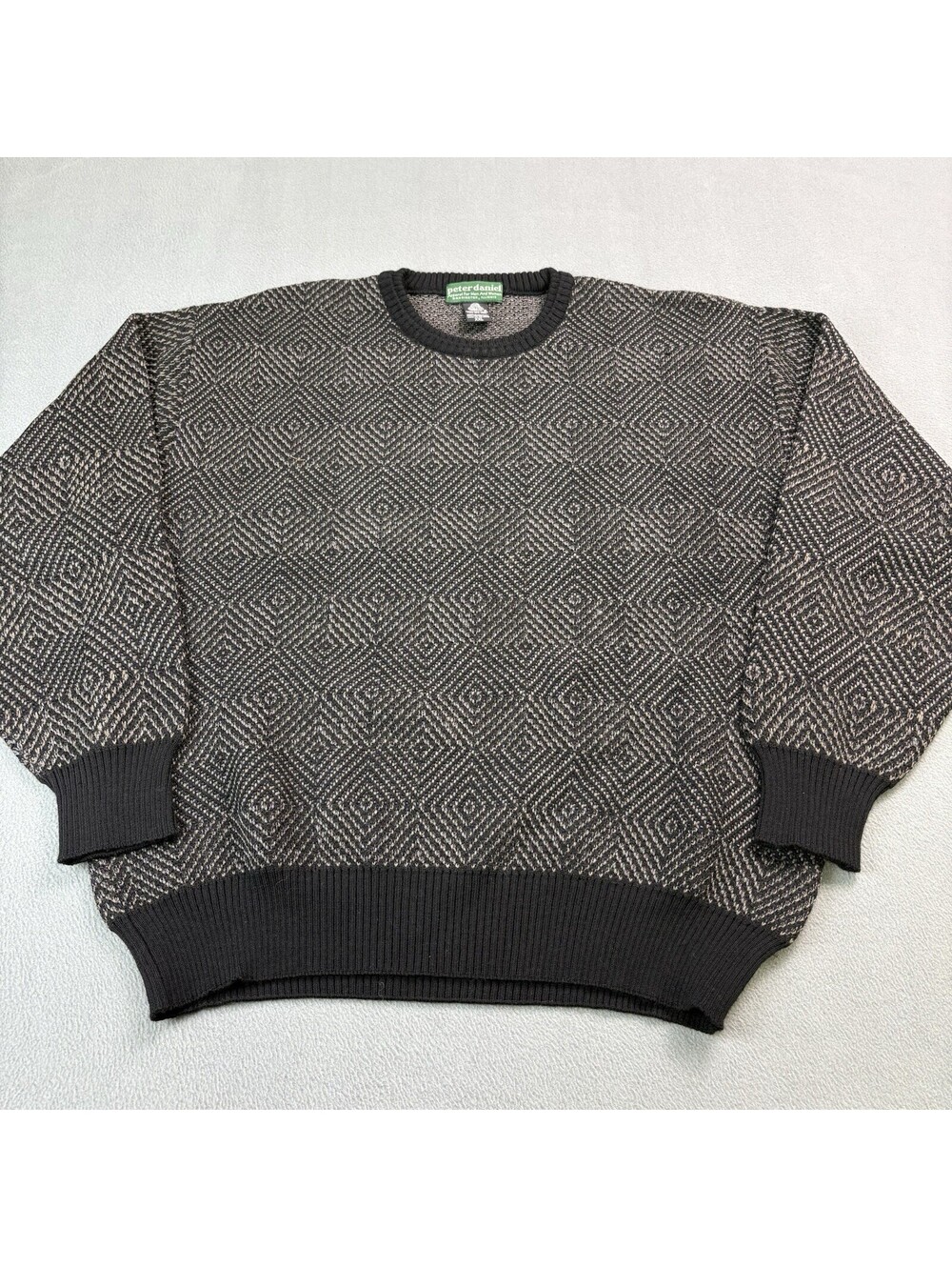 Vintage Peter Daniel Merino Wool Heavyweight Knit Sweater XXL (Fits Smaller)